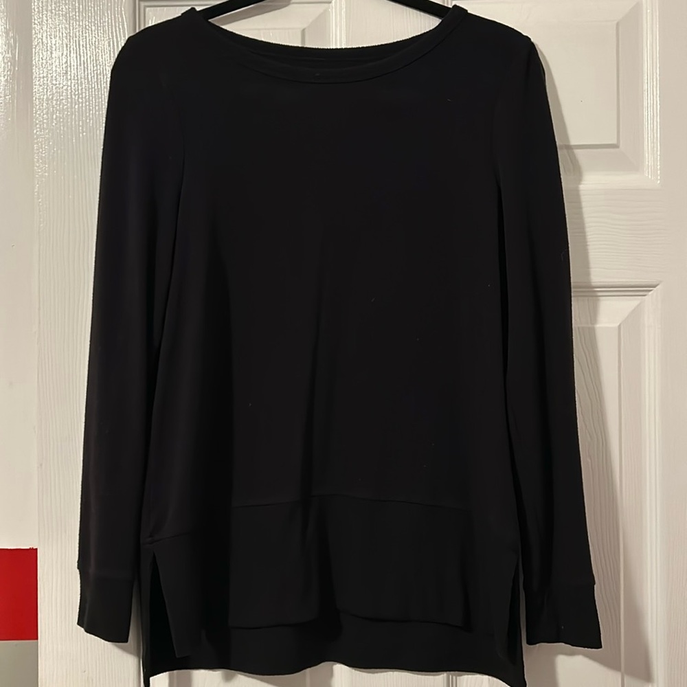 Sonoma basic black stretchy sweater top